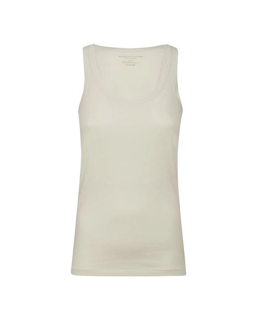 Majestic Filatures Natural Sleeveless Tops