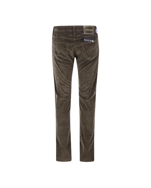 Jacob Cohen Gray Slim-Fit Trousers for men