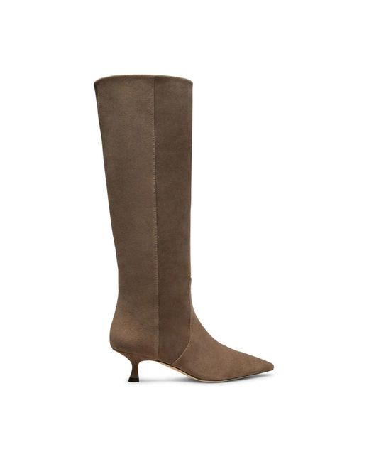 Stuart Weitzman Brown Heeled Boots