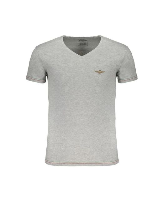 Aeronautica Militare Gray T-Shirts for men
