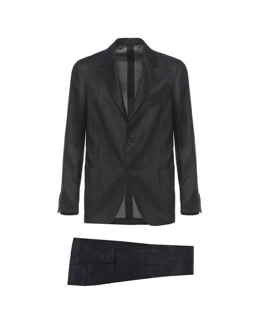 Lardini Button Single-Breasted Suit in het Black voor heren