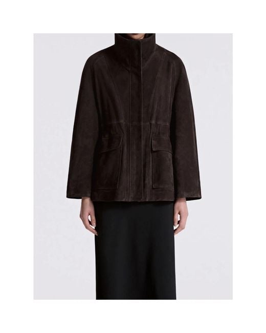 Nour Hammour Black Leather Jackets