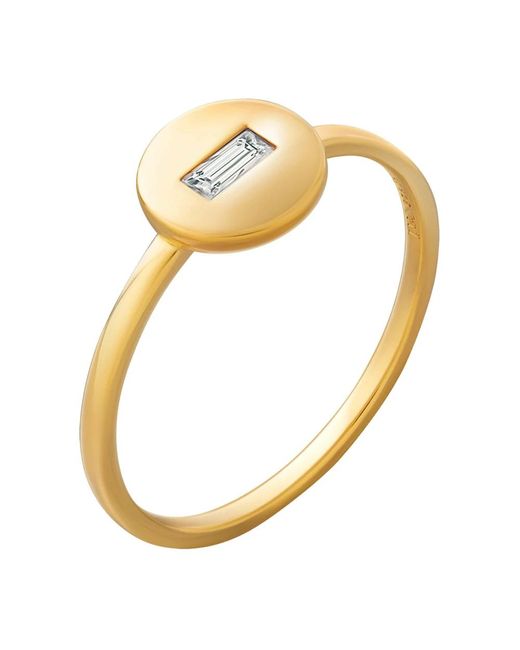 Caï Metallic 925 Silber Vergoldeter Ring Mit Zirkonia