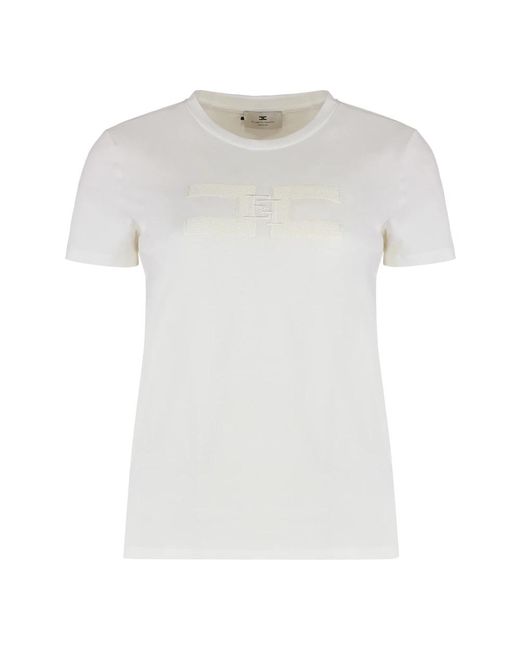 Elisabetta Franchi T-Shirts in het White