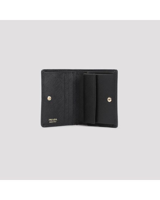 Prada Accessoires ,Zwart ,Leer Zwarte Accessoires Portemonnee Chic Stijl in het Black