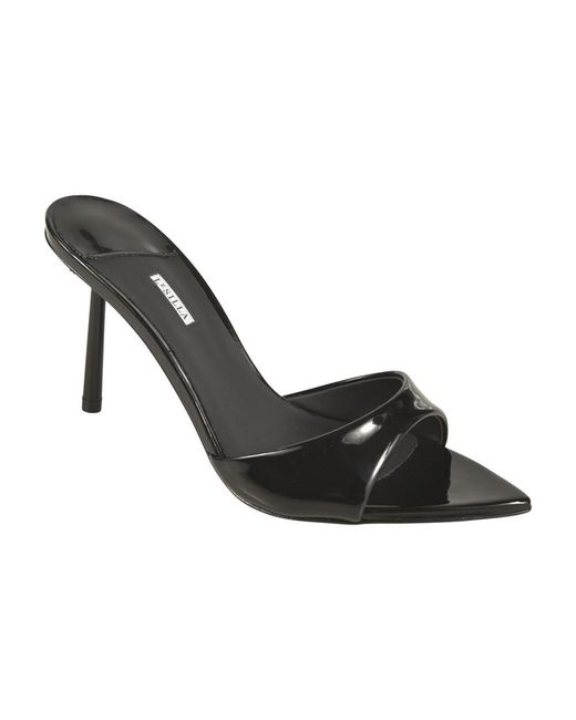 Le Silla Black Heeled Mules