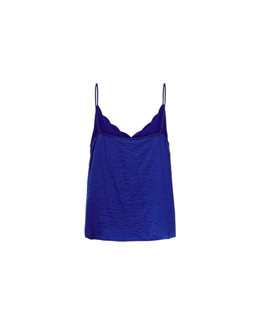 ONLY Blue Sleeveless Tops