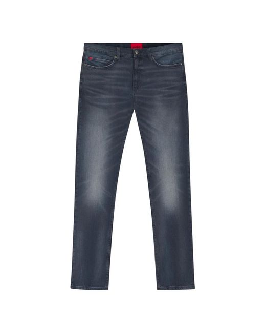 Boss Blue Straight Fit Jeans for men