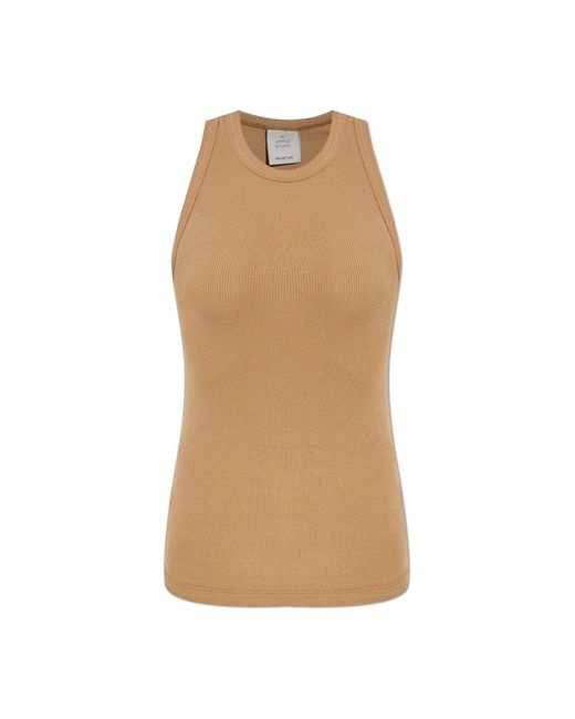 Sleeveless Tops di Munthe in Brown
