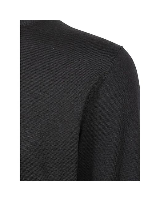 Maglione girocollo classico di Kangra in Black da Uomo