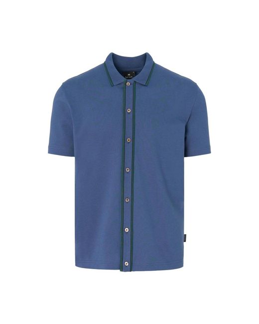Paul Smith Blue Short Sleeve Shirts for men