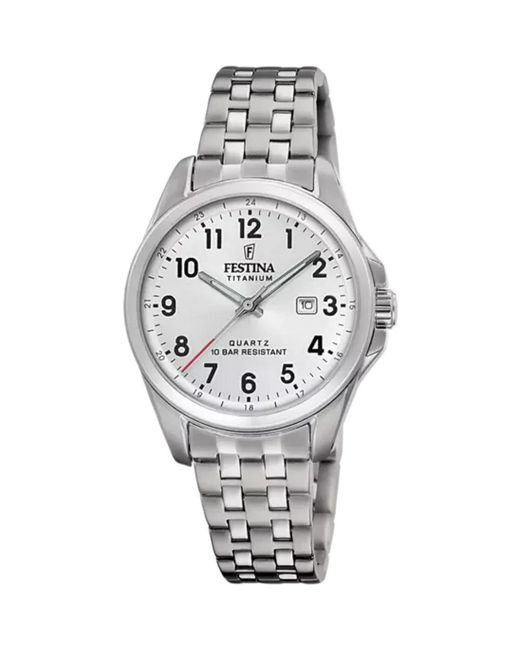 Festina Calendario Titanium in het Metallic