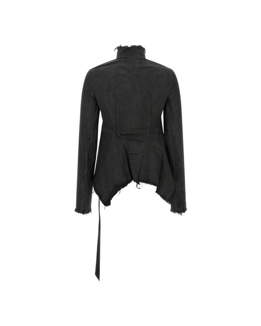 Rick Owens Black Denim Jackets