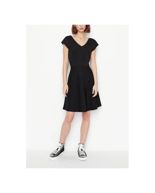 Armani Exchange Black Short Dresses