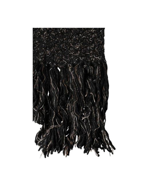 Dolce & Gabbana Black Winter Scarves for men