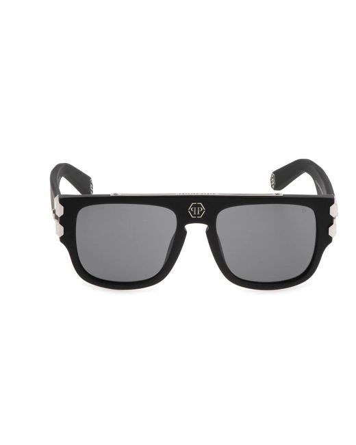 Philipp Plein Gray Sunglasses for men