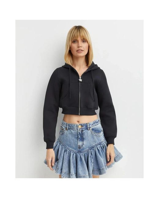Marc Jacobs Hoodies & Sweatvesten ,Zwart ,Katoen Zwarte Leren Mini Tote Tas in het Black