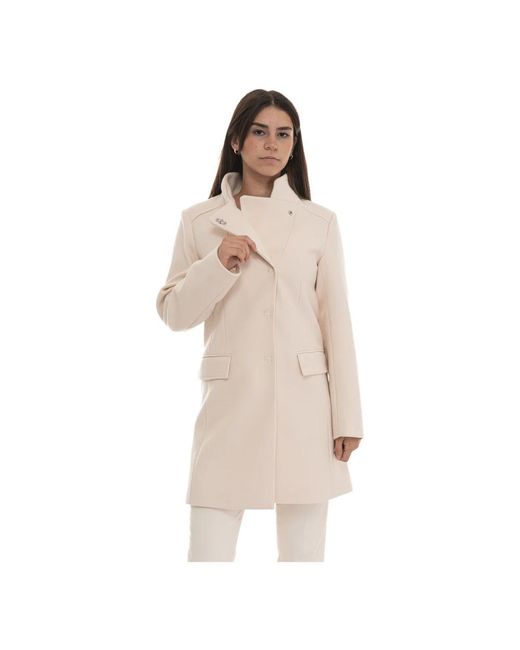 Liu Jo Natural Single-Breasted Coats