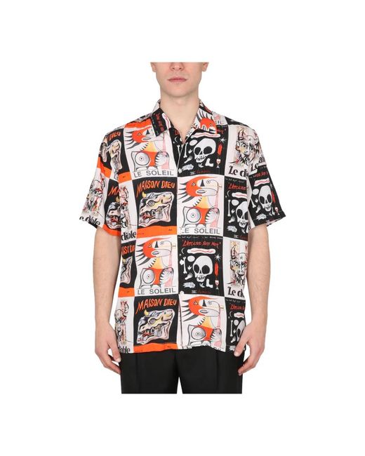 Endless Joy Red Short Sleeve Shirts for men