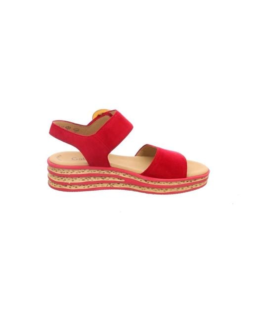 Gabor Sleehak Sandalen in het Red
