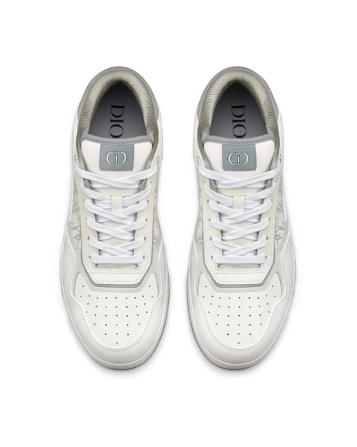 Dior Leder-sneaker mit ikonischem monogramm in White für Herren
