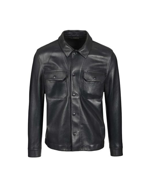 Tom Ford Black Leather Jackets for men