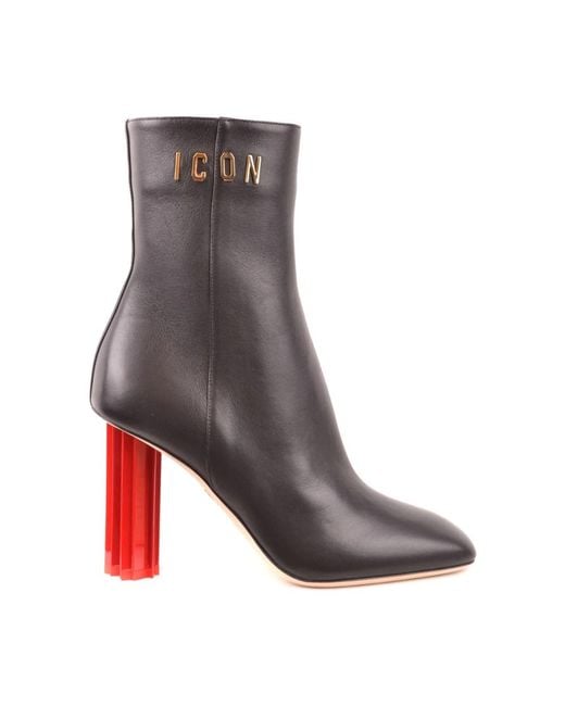 DSquared² Gray Heeled Boots