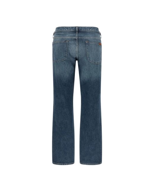 7 For All Mankind Blue Straight Fit Jeans