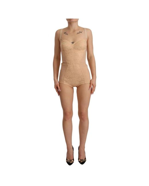 Playsuits Dolce & Gabbana de color Natural