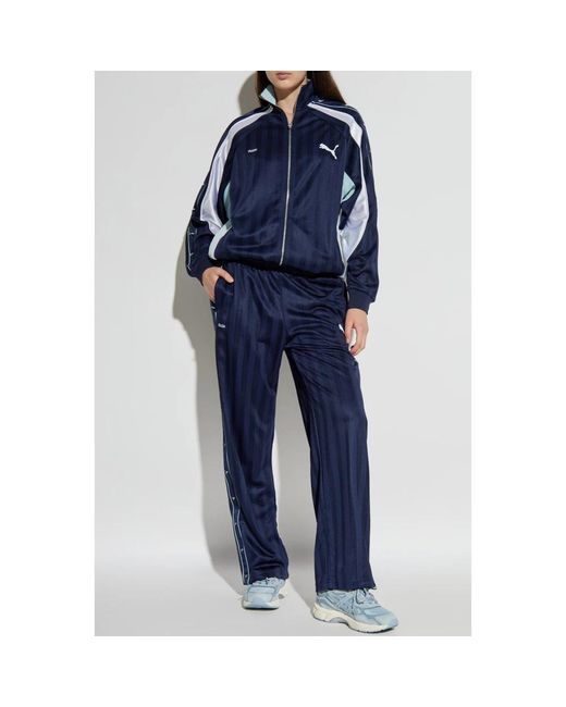PUMA Broeken ,Blauw ,Polyester Guizio Joggers in het Blue