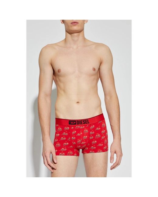 DIESEL Ondergoed ,Rood ,Katoen Damien-Gft Boxers in het Red voor heren