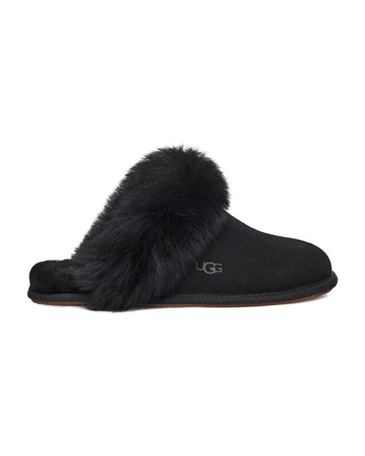 Ugg Schoenen ,Zwart ,Wol Scuff Sis Pantoffels in het Black