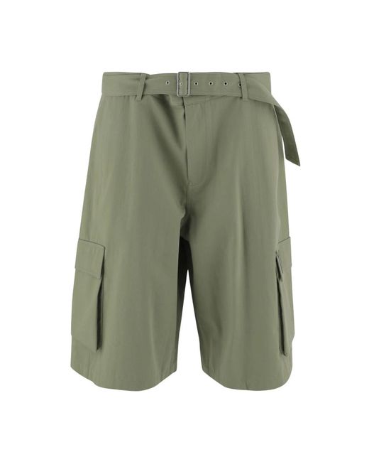 Maison Kitsuné Long Shorts in het Green voor heren