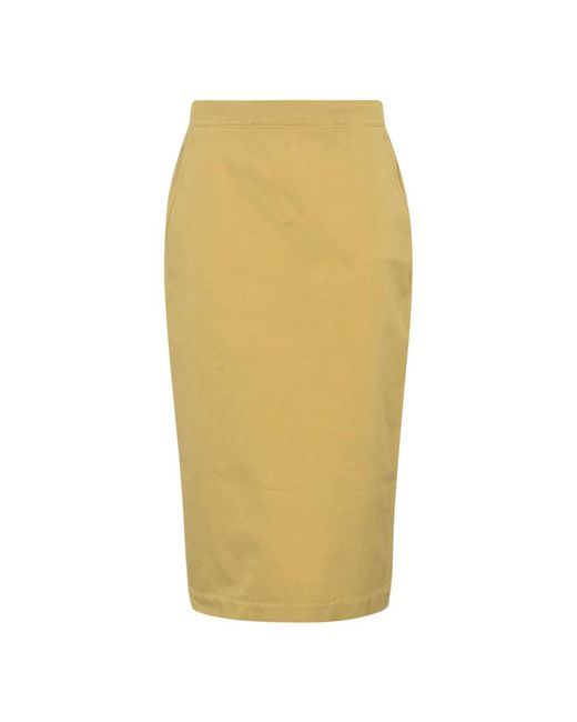Max Mara Yellow Pencil Skirts
