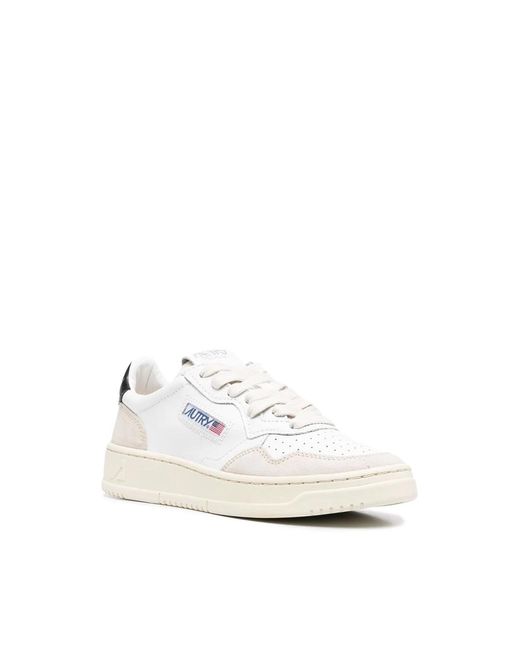 Autry White Weiße medalist low sneakers