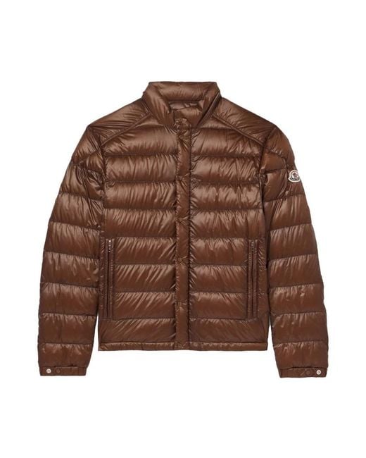 Moncler Brown Down Jackets for men