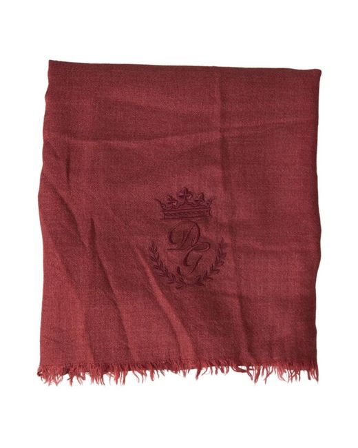 Dolce & Gabbana Red Winter Scarves for men