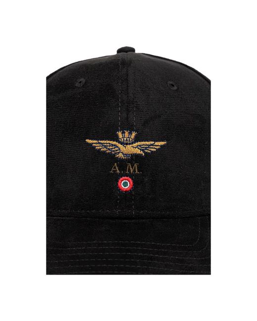 Aeronautica Militare Black Caps for men