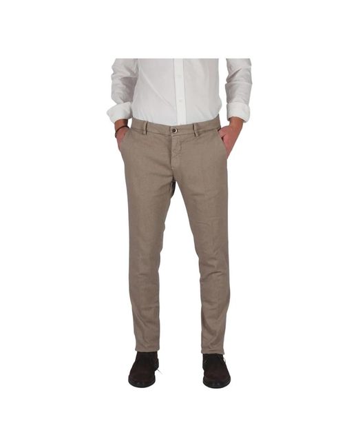 Mason's Extra Slim Chino Broek in het Gray voor heren