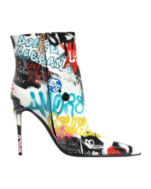 Dolce & Gabbana Blue Heeled Boots
