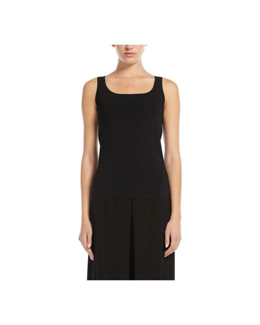 Max Mara Black Sleeveless Tops