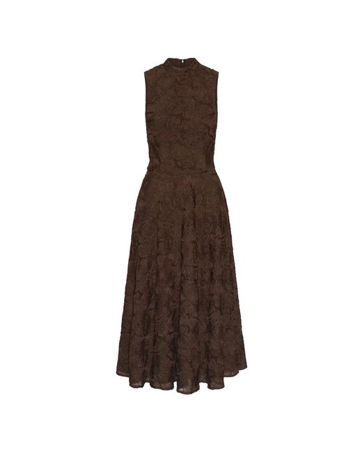 ROTATE BIRGER CHRISTENSEN Brown Midi Dresses