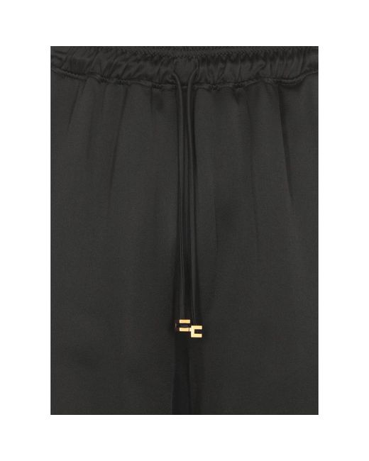 Trousers > sweatpants Elisabetta Franchi en coloris Black