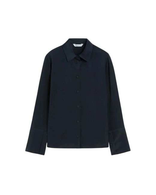 Max Mara Overhemden ,Blauw ,Voliera Shirt in het Blue