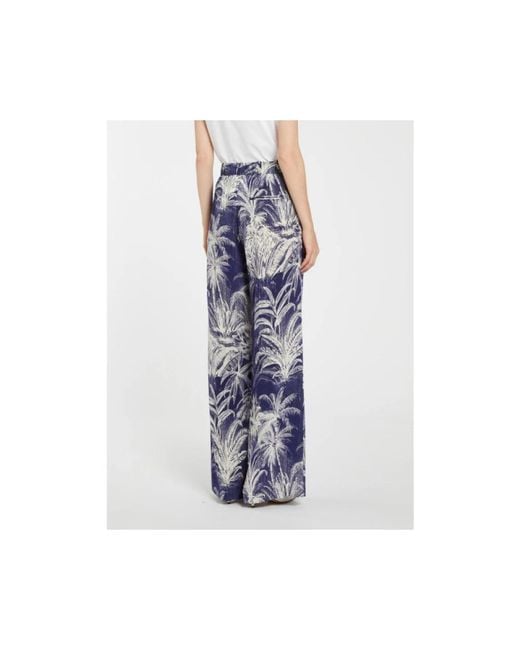 Marella Blue Wide Trousers