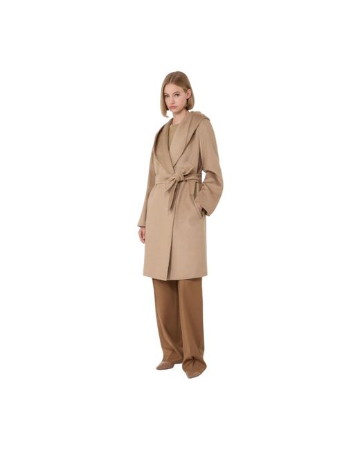 Max Mara Natural Belted Coats