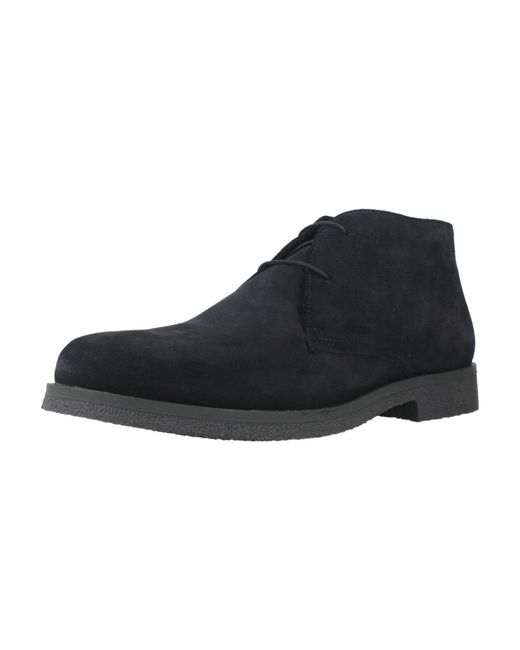 Geox Black Lace-Up Boots for men