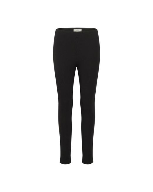 Slim-Fit Trousers di Part Two in Black