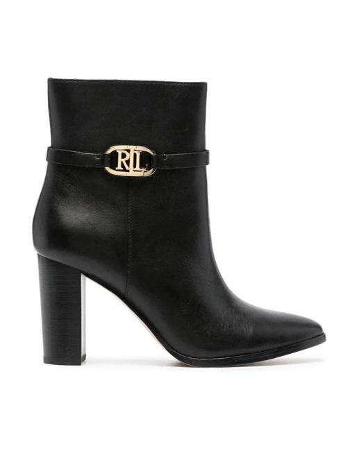 Shoes > boots > heeled boots Ralph Lauren en coloris Black