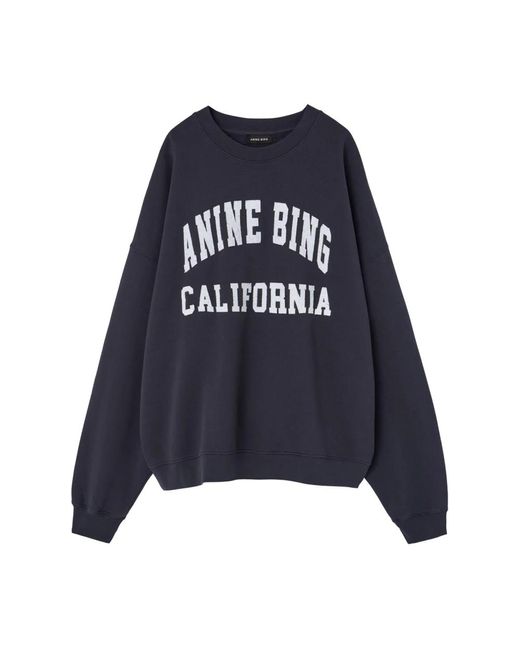 Anine Bing Blue Sweatshirts